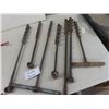 Image 3 : 7 Old Auger Bits + Metal Glove Dispenser