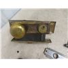 Image 2 : Old Heavy Brass Door Hardware, Hinges & Plates