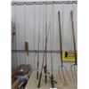 Image 2 : 4 Fishing Rods - 2 with Reels , 2 Old Hay Forks - 3 + 4 Tine