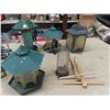 Image 3 : Set of 3 Candle Holders,  Solar Mosquito Zapper, 2 Metal Yard Ornaments