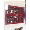 Image 2 : Wooden Curio Cabinet with Small Ornaments