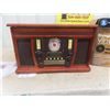 Image 2 : Innovative Technology Wooden Music Center with Record Player, CD, Cassette, Radio