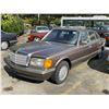 Image 1 : *TOW* *PARTS ONLY* 1988 MERCEDES (NO EMBLEMS), 4DR SEDAN, BROWN, VIN # WDBCA39DXJA372179