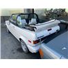Image 2 : *R**TOW* 1988 VOLKSWAGEN GOLF CABRIOLET, 2DR SOFT TOP CONVERTIBLE, WHITE, # WVWCA0153JK001718