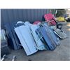 Image 2 : ASSORTED VINTAGE MERCEDES DOORS, ROOF & PARTS