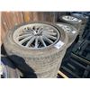 Image 2 : 4 ASSORTED VEHICLE TIRES ON ALLOY RIMS