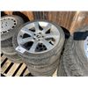 Image 2 : 4 ASSORTED VEHICLE TIRES ON ALLOY RIMS