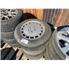 Image 2 : 4 ASSORTED VEHICLE TIRES ON ALLOY RIMS