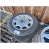 Image 2 : 4 ASSORTED VEHICLE TIRES ON ALLOY RIMS