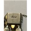 Image 2 : Vintage Stamped Sherman Bracelet- In Excellent Condition Complete w Extender Clasp