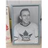 Image 2 : 2 Hockey Pictures - Frank McCool 22"x  32" - Golden Years Hockey - Gordie Howe, Maurice Richard Sign