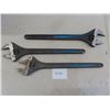 Image 1 : 3 Williams 24" Crescent Wrenches