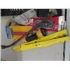 Image 2 : Misc. Lot - Drill Bits, Hole Saw, Water Sample Bottles, Vacuum Hose, Lawn Mower Blades, Flashlights