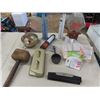 Image 2 : Misc., Hole Punches, Medicine Cabinet, Lamp, Banks, Nut Dispenser, Wooden Mallet plus more