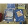 Image 2 : 5 New Tarps; 12' x 16' + 10' x 10' + 8' x 10' + 8'x10' + 11' x 15.5' & New Nylon Rope, Bungy Straps,