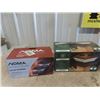 Image 2 : 2 Boxes of New Solar Fence Post Topper LED Lights & Cast Candle Holder + Cream Can