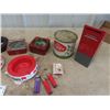 Image 2 : Tire Ashtray, Cigar Tins, Ashtray with Advertising Honey Tin, Mailbox Bank, Lighters