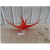 Image 1 : Clean Chalet Glass Centerpiece 25" wide - Marked on Bottom