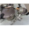 Image 2 : Box Of Pots, Pans, Meat Grinders, Mini Crock, Pressure Cooker
