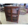 Image 1 : 2 Door Glass Bookshelf 37" x 45" x 11"