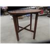 Image 2 : Small Oak Drop Leaf Folding Table 29" Tall 28" Wide