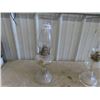 Image 2 : Pair of Glass Oil Lamps with Chimneys
