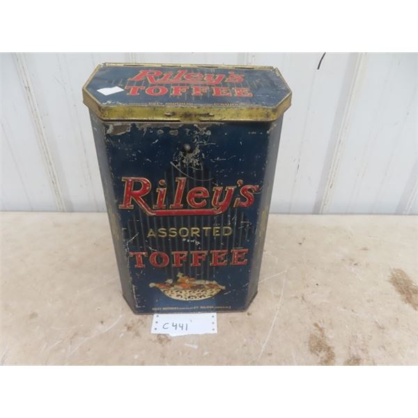 Riley's Assorted Toffee Tin 15" X 10" x 6"