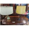 Image 1 : 2 Vintage Table Lamps with Shades