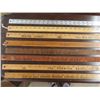 Image 2 : 8 Yards Sticks - 6 with Advertising, 2 Smaller Advertising Rulers