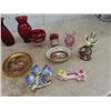 Image 2 : Ruby Glass Vase, Fine Bone Floral China, Wedgewood plus more