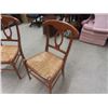 Image 2 : 3 Dining Room Chairs with Wicker Seat Bottoms