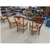 Image 4 : 3 Dining Room Chairs with Wicker Seat Bottoms