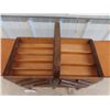 Image 2 : Vintage Folding Wooden Sewing Box