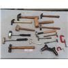 Image 1 : 10 Large Hammers, 4 Smaller Hammers, Clamps