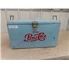 Image 1 : Pepsi Cola Metal Picnic Cooler- Embossed with Tray