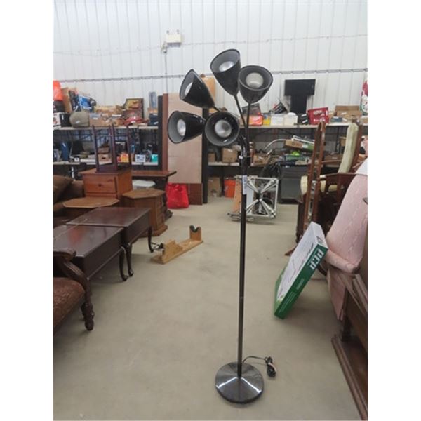 Modern 5 Headed Floor Lamp about 70" Tall