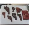 Image 1 : 8 Leather Gun Holsters & Leather Gun Bag