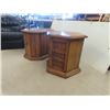 Image 2 : 2 End Tables; 1) 20" x 21" x 27" , 1) 21" x 22" x 24"