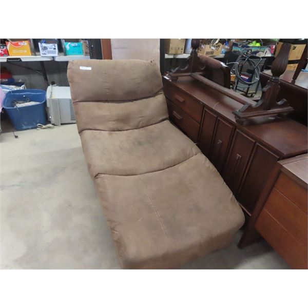 Microsuede Chaise Lounger - Needs Cleaning