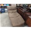 Image 1 : Microsuede Chaise Lounger - Needs Cleaning