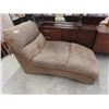 Image 2 : Microsuede Chaise Lounger - Needs Cleaning