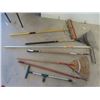 Image 1 : Yard Tools; Rakes, Broom, Weeder