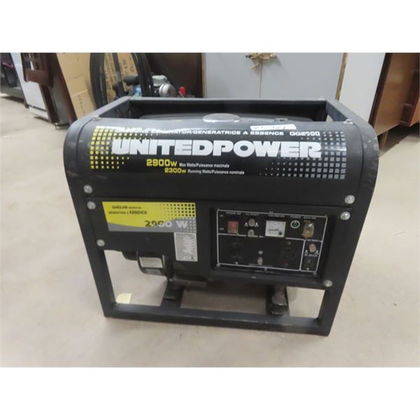 United Power 2900 Watt Gas Generator - Working