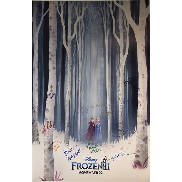 Frozen 2 Idina Menzel Signed Poster