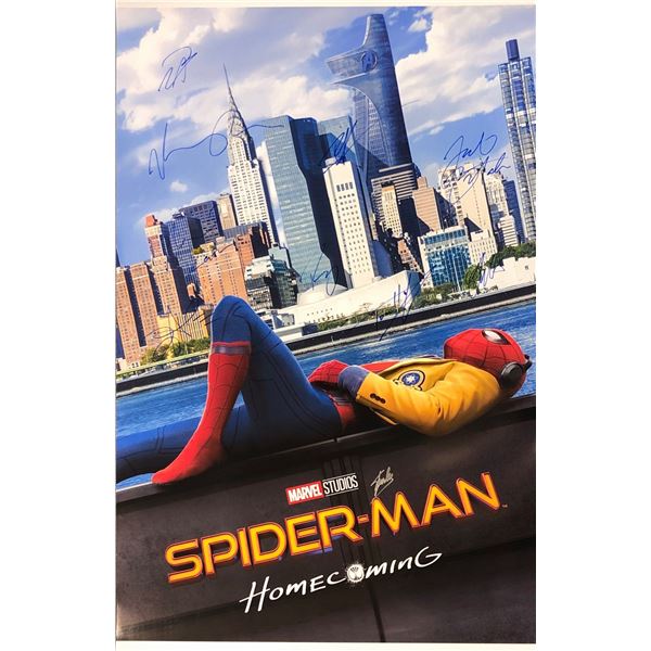Signed Spiderman Home Coming Poster