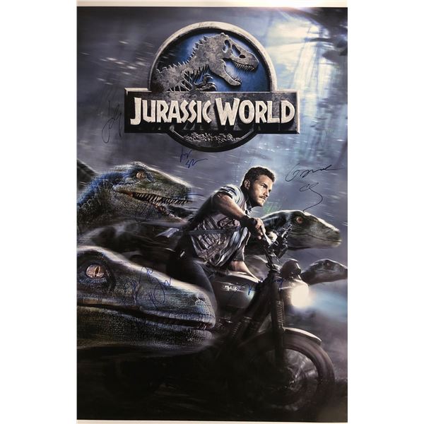 Signed Jurassic World Chris Pratt Poster