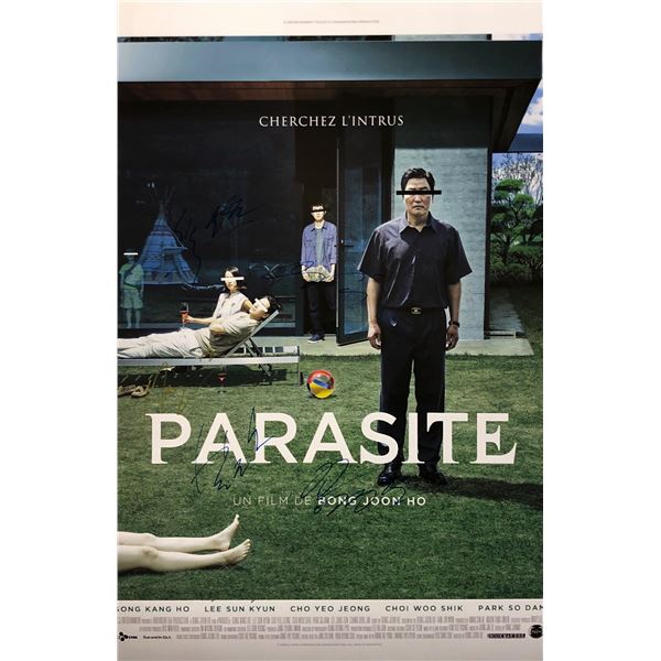 Korean movie Parasite Poster Autographed Signed