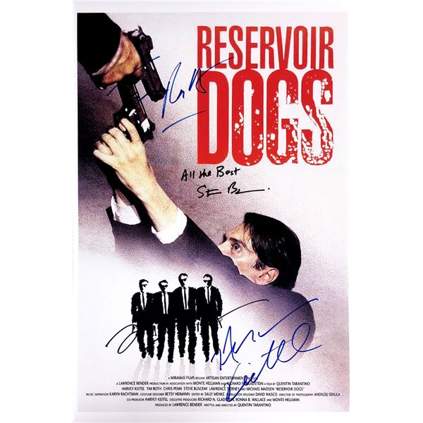 Tim Roth Harvey Keitel Autograph Signed Reservoir Dogs Poster