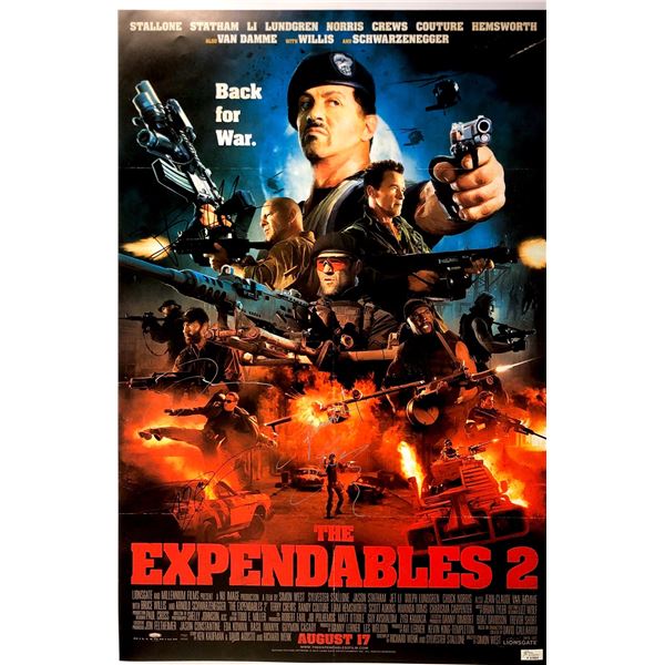 Sylvester Stallone Autograph Signed Expendables Poster