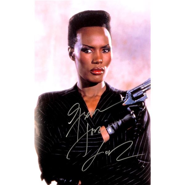 Grace Jones Autograph Signed Poster James Bond